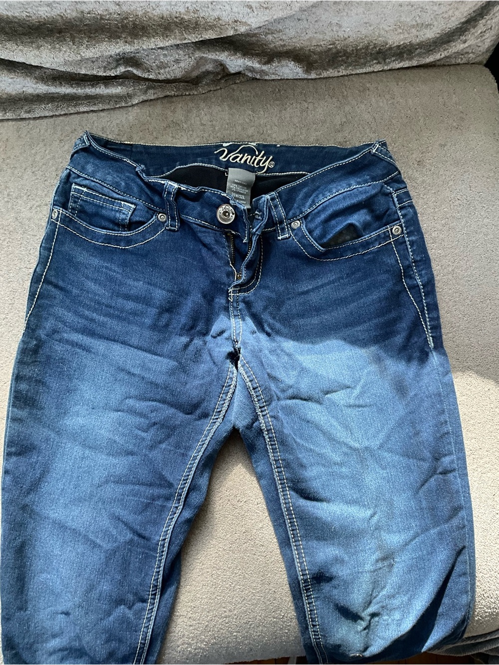 Vanity Women's Blue Skinny Stretch Jeans